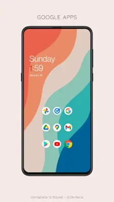 OxygenOS 12 round - icon pack android App screenshot 4