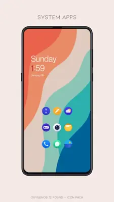 OxygenOS 12 round - icon pack android App screenshot 5